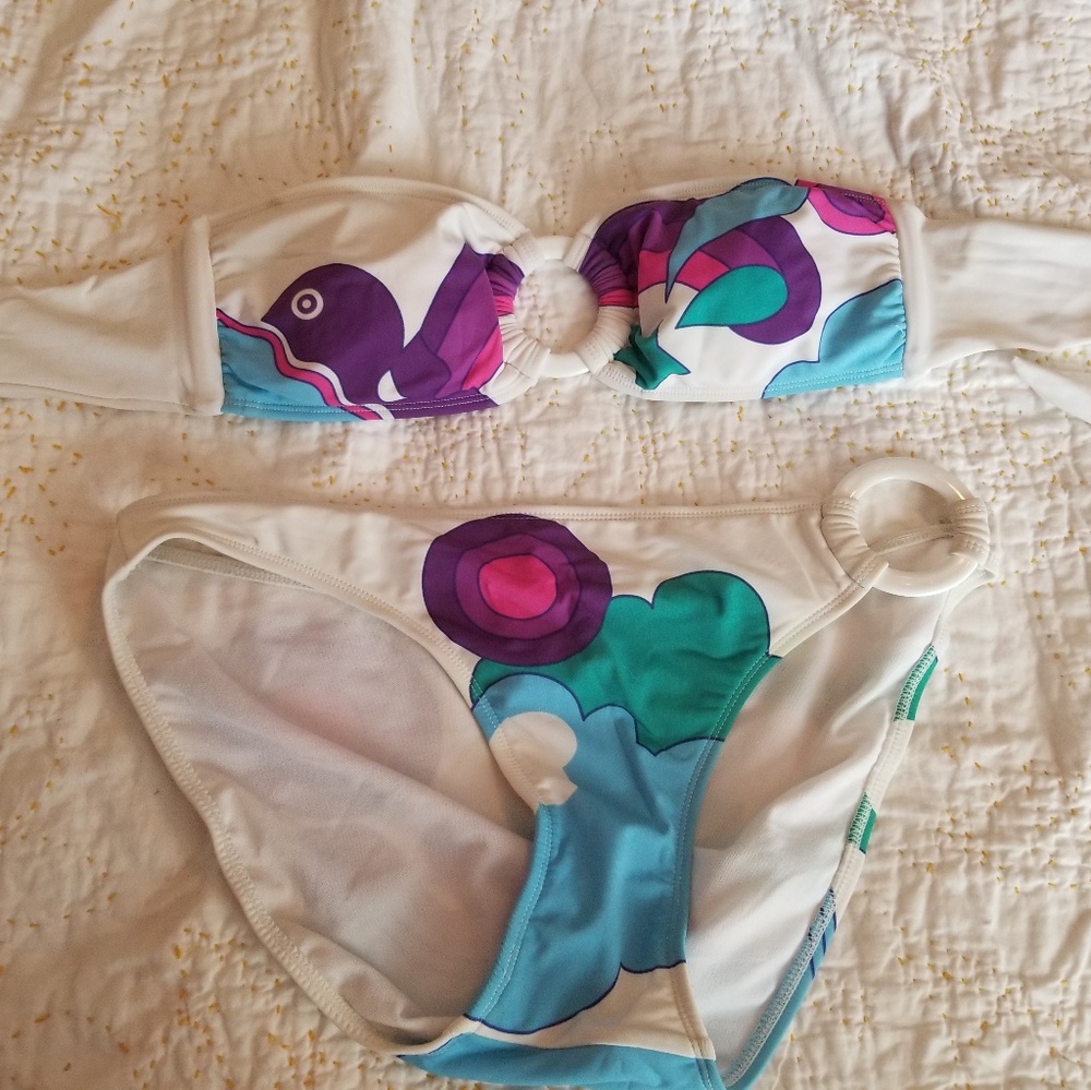 Retro Octapus print bikini